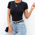 Black & White Casual Bodysuit – Comfort Meets Style